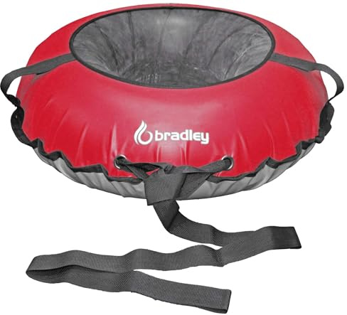 Bradley Heavy-Duty 50 Snow Tube with Reinforced Cover | Rubber Truck Tire Tube Sled for Extreme Sledding, Winter Fun, and Durable Performance in Any Conditions Red (.Tube & Cover Set)