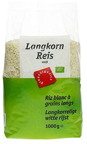 green Langkornreis, weiß (1 kg) - Bio