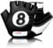 KIDDIMOTO - Gants Vélo pour Enfant de 2 à 8 Ans, Parfaits pour Les Sports de Plein air, Le Cyclisme, la Trottinette - 8-Ball/Boule Magique 8 - Petite (2-5 Ans)