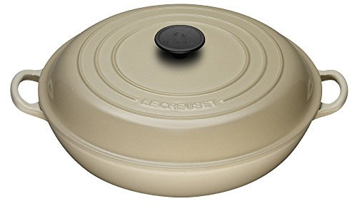 Le Creuset Signature Enameled Cast-Iron 3-3/4-Quart Round Braiser, Dune