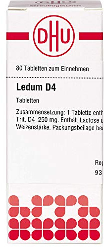 DHU Ledum D4 Tabletten, 80 St. Tabletten