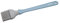 Fackelmann Pennello Grande in Silicone, Multicolore, 25 x 1,5 x 5