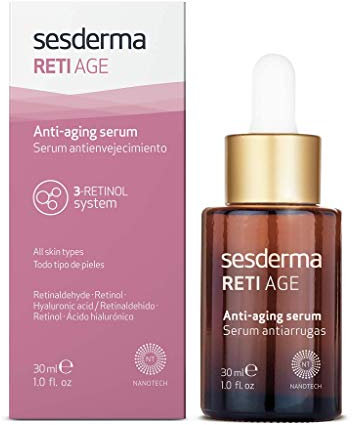 Sesderma | Reti Age Liposomales Serum | Retinol Serum | Erste Anzeichen der Hautalterung | Falten Serum | Feuchtigkeit | Festigkeit | Liposomales Serum | Wirkstoffe | 30 ml