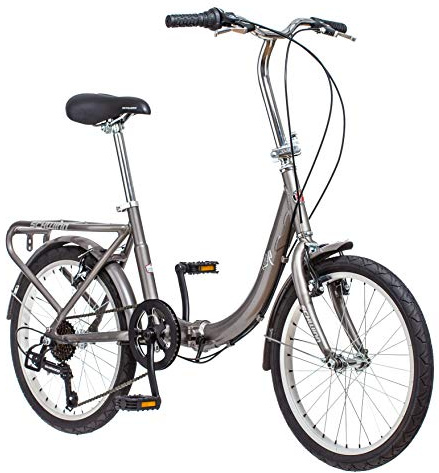 Schwinn 20-inch mit Schlaufe, faltbar, Unisex, S2280AZ, Titanium Silver, 16/One Size/20