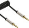 InLine 22501 Cavo Audio Spiralato, Nero