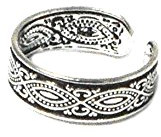 Zehenring Sterling-Silber 925 verstellbar (TR16091614), mit Geschenkbox, Silber, Zirkonia