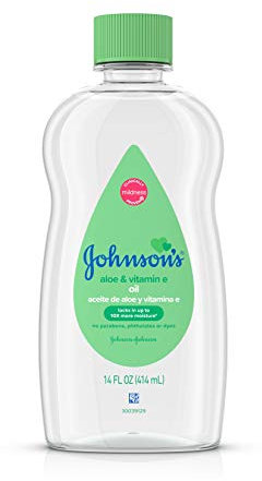 Johnson's Baby Oil with Aloe Vera & Vitamin E, 14 oz by Johnson's