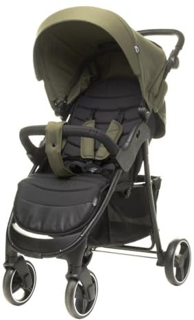 Rapid kinderwagen buggy bis 22 kg, kompakter buggy, klein, leicht und stabil, amortisierte Räder (Khaki)