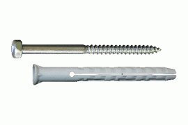 Cadre de chevilles avec vis à tête hexagonale 10 x 200 mm Lot de 25