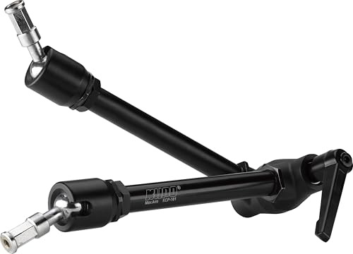 Kupo Max Arm with Adjustable Handle for Camera and Lighting Positioning Dual 5/8 Studs 360° Articulated Joints Supports 8.8lbs for Photo and Video Production (KG100211)