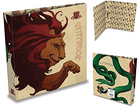 Pyramid International Harry Potter Ringbuch, Gryffindor und Slytherin, offizielles Produkt, Schwarz