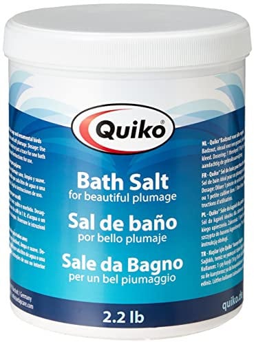 Quiko Badesalz 1.000g - Unterstützt ein schönes Gefieder für Ziervögel