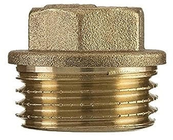 1/2 inch Wire bsp Male Brass Pipe Screw Hexagonal Protective Cap Tube end Cap