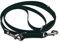 LENNIE Verstellbare BioThane Führleine, 13mm breit, 2,25m lang, Dunkelgrün, genäht, Doppelleine