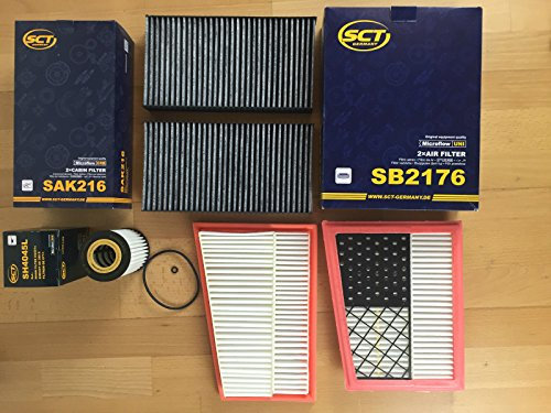 Ölfilter 2 x Luftfilter 2 x Innenraumfilter mit Aktivkohle W164 W251 X164 CDI - bitte Beschreibung beachten