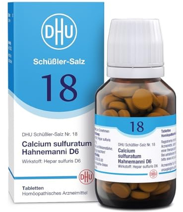 DHU Schüßler-Salz Nr. 18 Calcium sulfuratum Hahnemanni D6, 200 St. Tabletten