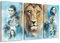 the chronicles of narnia 3-teilig auf Leinwand- Gesamtformat: 120x80 cm fertig gerahmte Kunstdruckbilder als Wandbild - Billiger als Ölbild oder Gemälde - KEIN Poster oder Plakat