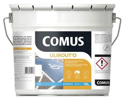 ULIROUT'O BLANC 10L - Peinture pour signalisation et marquage routier en phase aqueuse - COMUS
