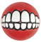 Rogz Grinz Hundespielzeug, Ballform, klein, 4,9 cm, Rot