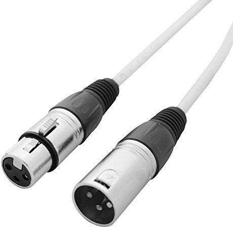 LEDJ 3m 3 Pin White DMX Cable