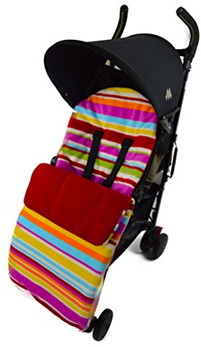 Fleece Fußsack/COSY TOES kompatibel mit UPPAbaby Candy rot