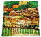 Avenella bezauberndes SEIDENTUCH Seidenschal nach Gustav Klimt Malcesine am Gardasee Schal Tuch 100% Seide Kunstdruck Jugendstil Malerei ca. 85x85 cm