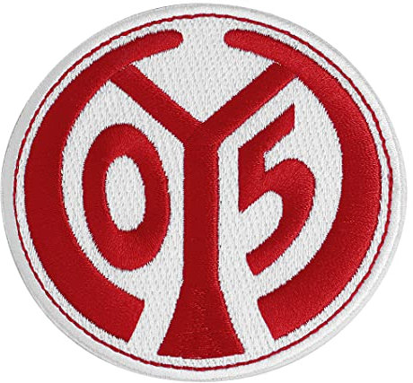 Flaggenfritze Aufnäher 1. FSV Mainz 05 Logo + gratis Aufkleber