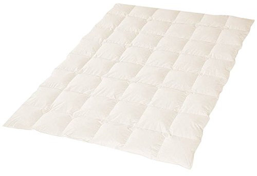 Öko Planet Daunendecke extra leicht 135x200 cm, Sommerdecke mit Daunen und 100% Bio-Baumwollbezug, Made in Germany