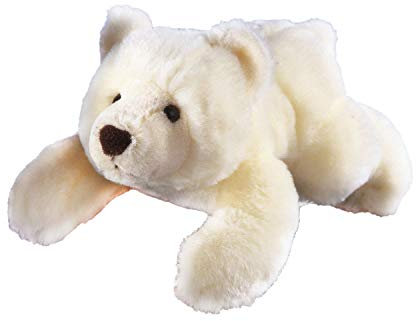 GLOREX 0 4513-1 - Kuscheltier zum Selberstopfen Eisbär Sven, ca. 28 cm groß, aus hochwertigem Plüsch genäht, muss nur noch befüllt werden, mit Geburtsurkunde