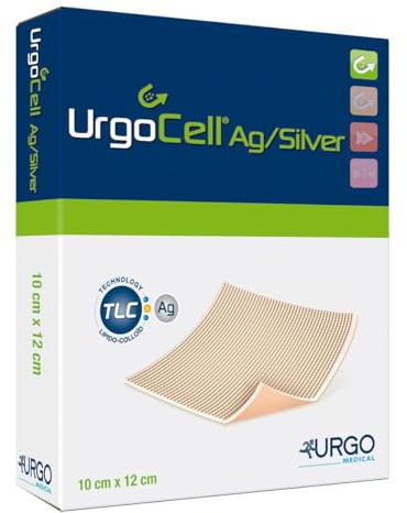 URGOCELL silver non Adhesive Verband 10x12 cm 10 St