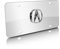 Acura 3D Logo Chrome Steel License Plate