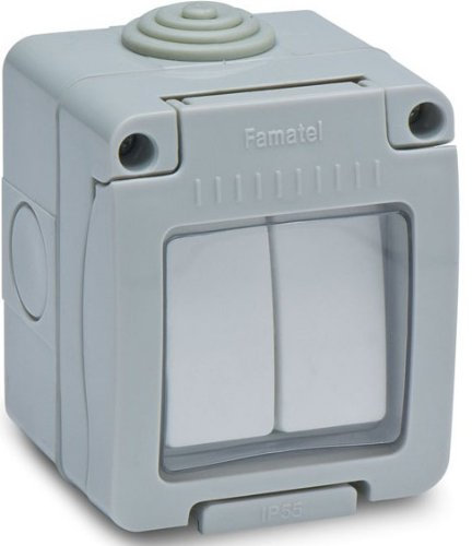 Famatel 19044 - Doble conmutador 10a ip55