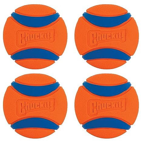 ChuckIt! Canine Hardware Medium Ultra Balls Classic 4-Pack,Orange