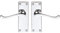Carlisle Brass CBS55CP/BP Door Handle, Polished Chrome