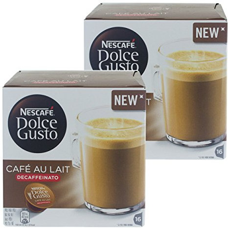 Nescafé DOLCE GUSTO Café au Lait Décaféiné Décaféiné 32 CAPSULES