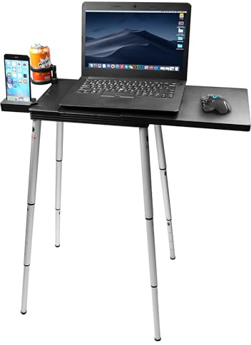 Tabletote Plus Nero Portatile Compatto Leggero Regolabile Altezza Portatile Notebook Computer Stand