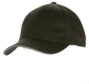 Gorra de béisbol BCCT-GRY-0 Colour by Chef Works, fresca y transpirable, borde color gris, talla única, color negro