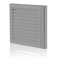 4 100mm Bathroom & Kitchen Extractor Fan Wall Terminal Vent Grille Fixed Louvre Blades for 4 100mm Round Outlet Ducting Cowll (Grey)