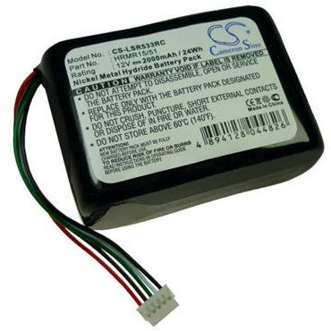 Batterie ni-mH 12 v 2000mAh de remplacement pour les logitech squeezebox 533–000050 nT210AAHCB10YMXZ hRMR15, radio 51/533000050 nT - 210–aA-hCB - 10–yMXZ hRMR 15/51