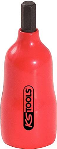 KS Tools 117.1416 1/4 Bit-Stecknuss mit Schutzisolierung für Innensechskant-Schrauben, 4mm