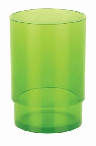 Spirella 10.16441 Zahnbecher Nyo-Acryl, Clear-Kiwi, Grün