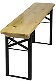 MaximaVida klappbare Picknickbank Berlin 120 cm, Versehen von Klarlack