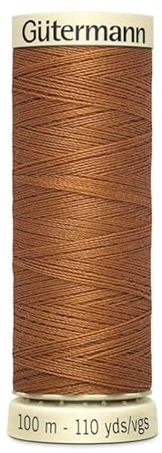 Gutermann Sew All Polyester Thread, Toffee 0448, 100 m