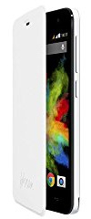 Wiko Custodia Folio con Flip Cover per Bloom, Bianco
