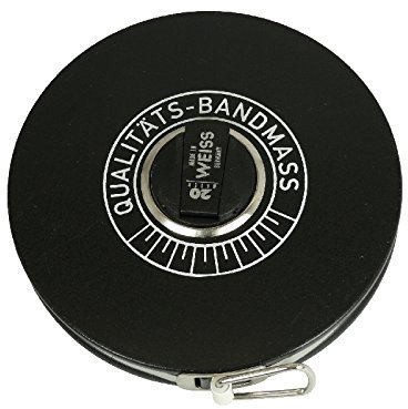 Weiss 576.50 Glasfaser-Bandmaß 50 m, weiß