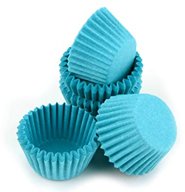 Pralinenkapseln 25mm türkis 100 Stück