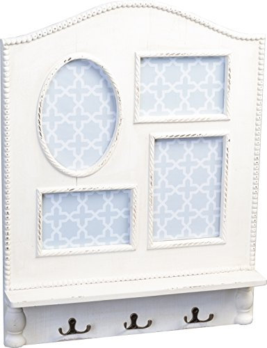 M2 Kollektion Debi Garderobe, Holz, weiß vintageoptik, 53 x 41 x 7 cm