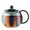 Bodum 1812-01 assam Teebereiter (French Press System, Permanent Edelstahlfilter), 0,5 liters schwarz