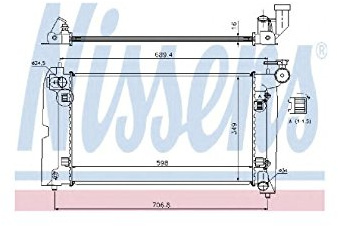 NISSENS Kühler, Motorkühlung 64648A