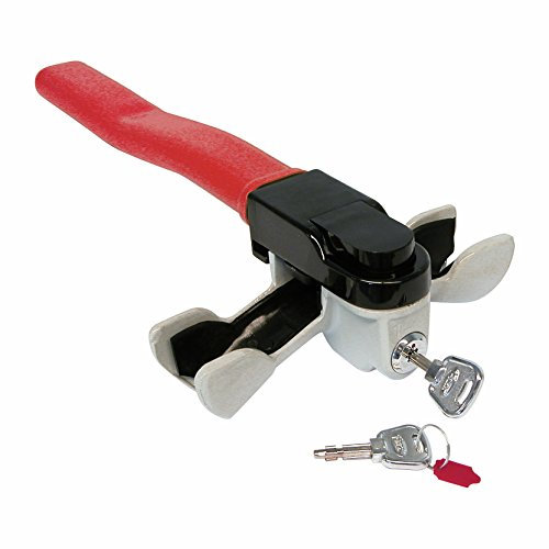 HP-Autozubehör 10287 Lenkradkralle Rotary Lock Diebstahlsicherung, Rot
